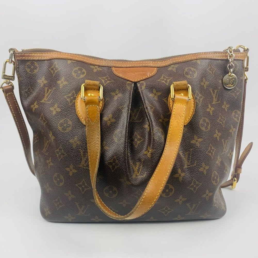 authentic Louis Vuitton Palermo PM Monogram Satchel - Picture 3 of 16